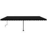  Samostojeća tenda na ručno uvlačenje 600 x 350 cm antracit | shoptok.hr