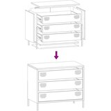vidaXL Komoda antracit 68x39x58,5 cm od hladno valjanog čelika | shoptok.hr