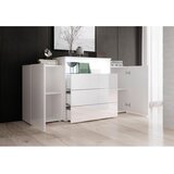 P & B komoda urban, bela, visoki sijaj | Shoptok.si