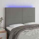  LED uzglavlje tamnosivo 144x5x118 cm od tkanine | shoptok.hr