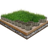 vidaXL Rešetke za travo 16 kosov zelene 60x40x3 cm iz plastike | Shoptok.si