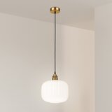  Visilica na sajli HECTOR 1xE27/15W/230V bela/mesing prečnik 25 cm | Eponuda.com