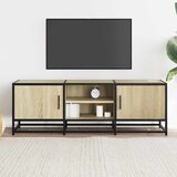 TV ormarić Sonoma hrast 120x35x41 cm Konstruirano drvo i metal | shoptok.hr