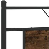  Posteljni okvir brez vzmetnice hrast 183x213 cm inženirski les, (21791872) | Shoptok.si