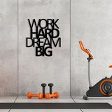 Wallity zidna dekoracija work hard dream Bıg metal decor, 65 x 70 cm, crna | ePonuda.com