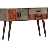  Konzolna mizica siva 120x35x75 cm trden robusten mangov les, (20713062) | Shoptok.si