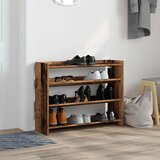 vidaXL Stalak za cipele boja staro drvo 80x25x62 cm konstruirano drvo | shoptok.hr