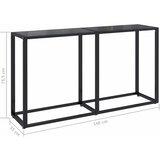 Konzolni stol crni 140 x 35 x 75,5 cm od kaljenog stakla | shoptok.hr