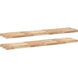  Plutajuće police 2 kom 120x30x4 cm od neobrađenog drva bagrema | Eponuda.ba