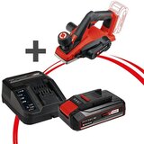 Einhell Power X-Change 18V Set orodij (Akumulatorski skobeljnik TE-PL 18/82 Li-Solo + Starter set) productname.garantie.plussign BAUHAUS garancija 5 let za naprave na električni ali motorni pogon Cene