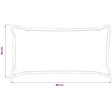  Presvlaka za jastuk 6 kom. HOUTEN Zelena 40 x 80 cm - Dizajn s paspulom Zelena 6 | shoptok.hr