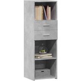 vidaXL Visoka komoda boja betona 40 x 42,5 x 124 cm konstruirano drvo | shoptok.hr