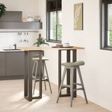  Noge za barski stol T-oblika 2 kom Crne 50x35x(110-111) cm Čelik | shoptok.hr