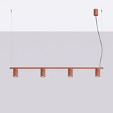 Sollux SL.2715 - Luster na sajli KARBON 4xGU10/10W/230V narandžast | Eponuda.com