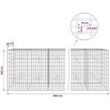  Gabion s žicom debljine 5 mm i mrežom 5x10 cm 850x20x100 cm - 20 cm 100 cm 850 cm | shoptok.hr