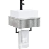  Zidni sudoper Betonska siva 40 x 41 x 39 cm Konstruirano drvo | shoptok.hr