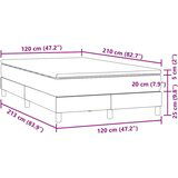 Box spring postelja z vzmetnico temno zelena 120x210 cm žamet, (21790670) | Shoptok.si