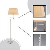Eglo 94946 - podna lampa santander 1xE27/60W + LED/2,1W | Eponuda.com