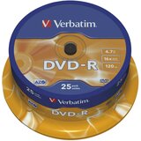  DVD-R 4,7/120 16X SPINDL MAT SILVER PK25 VERBATIM 43522 Cijene