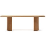 Kave Home Jedilna miza v hrastovem dekorju 100x240 cm Nealy – | Shoptok.si