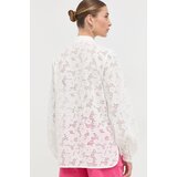 Custommade Bombažna bluza ženska, bela barva | Shoptok.si
