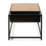 Bonami Essentials Crni/u prirodnoj boji stolić za kavu u dekoru hrasta 60x99 cm Bayen – | shoptok.hr