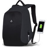 Myvalice Temno sivo-črn nahrbtnik z USB priključkom My Valice SECRET Smart Bag Cene