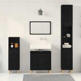  Set namještaja za kupaonicu 3 kom. Crni hrast 30 x 30 x 180 cm | shoptok.hr