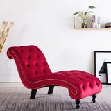 vidaXL Ležaj crveni baršunasti | shoptok.hr