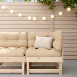 vidaXL Kutna sofa od masivne borovine s jastucima Cijene