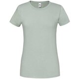 Fruit Of The Loom Zielona koszulka damska Iconic 195 Ringspun Premium Premium | Shoptok.si