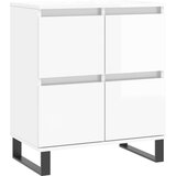  Komoda sjajna bijela 60 x 35 x 70 cm od konstruiranog drva | shoptok.hr