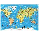 Puzzle 250 KOM KIDS 5 WORLD MAP INTERDRUK | shoptok.hr