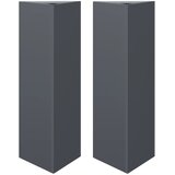  Vrtne sadilice 2 kom antracit trokutaste 30x26x75 cm čelične | shoptok.hr