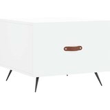 vidaXL klubske mizice 2 kosa bele 50x50x40 cm inženirski les | Shoptok.si