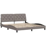  Okvir kreveta s LED-om bez madraca Taupe 180x200 cm tkanina | shoptok.hr