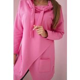 Kesi Tunic with a clutch on the front Oversize light pink | shoptok.hr