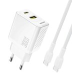 Dudao A27TCEU PD 30W GAN POLNILEC S 5V 3A TELEFONSKIM KABLOM Z USB-A, (5000262102) Cene