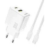 A27TCEU PD 30W GAN POLNILEC S 5V 3A TELEFONSKIM KABLOM Z USB-A, (5000262102)