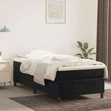  Box spring posteljni okvir črn 90x190 cm žamet, (20600857) Cene