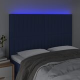  LED uzglavlje plavo 144x5x118/128 cm od tkanine | shoptok.hr