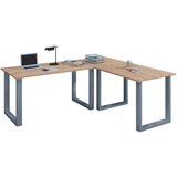 MID.YOU Kotna Pisalna Miza Lona, Hrast | Shoptok.si