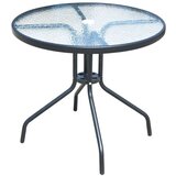  5-dijelni vrtni blagovaonski set čelični crni | shoptok.hr