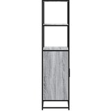  Visoka ploča siva Sonoma 68x35x139 cm Konstruirano drvo i metal | shoptok.hr