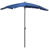 vidaXL Vrtni suncobran sa šipkom 200 x 130 cm azurno plavi | shoptok.hr