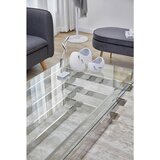 Livetastic KLUBSKA MIZA, prozorno, srebrne barve | Shoptok.si