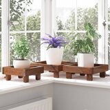  Stalak za biljke 3 pcs Smeđa Drvo od mahagonija | shoptok.hr