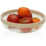 Posuda za Voće Versa Bijela Metal Drvo (25 x 7 x 25 cm) | shoptok.hr