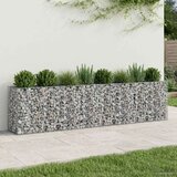  Gabionska dvignjena postelja 2 pcs srebrna 330 x 50 x 80 cm, (5000218356) | Shoptok.si