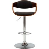 Furnova Barski stolček siv ukrivljen les in blago, (21948941) | Shoptok.si